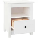 vidaXL Nachtschrank NA 40 x 35 x 49 cm Weiß