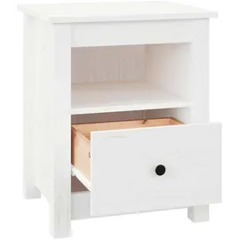 vidaXL Nachtschrank NA 40 x 35 x 49 cm Weiß