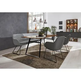 Musterring Polsterbank Tavia Silber 200 x 87 x 66 cm