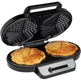 Clatronic WA 3745 Waffelautomat edelstahl/schwarz