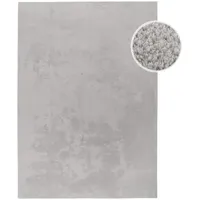 Carpet City "CALMA 200", silberfarben, B:160cm H:14mm L:220cm, Obermaterial: