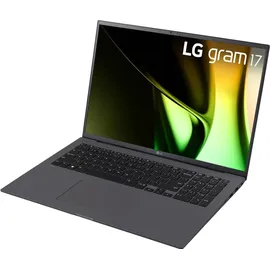 LG gram 17" 2024 Ultra 5 125H 8 GB RAM 512 GB SSD Grau 17Z90S-G.AP56G