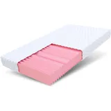 Fdm FIX Matratze 90x200 cm Kaltschaummatratze Höhe 14 cm H2 H3 7-Liegezonen Öko-Tex Allergikergeeignet Bezug