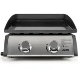LIVOO Livoo, Gasgrill, Plancha-gaz-2-Brenner (0.01 kW)