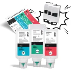 rath’s Starterpaket special, 8-teilig 5-0017 , 1 Set = Wandspender, Handreiniger, Hautschutzplan