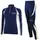 Airtracks Damen Winter Laufset Thermo Laufhose Lang Laufshirt Langarm Sweatshirt Fleece Funktionsshirt Sport Langarmshirt Jogginghose Leggins - schwarz-neon - XXL - Damen - XXL