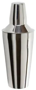 Shaker mit innenliegendem Kopfteil, 3-teilig, Cocktailmischer bestehend aus Shakebecher, Barsieb und Deckel, Fassungsvermögen: 750 ml