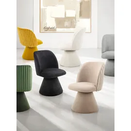 Hela Drehstuhl BARI Polyester beige 2er Set