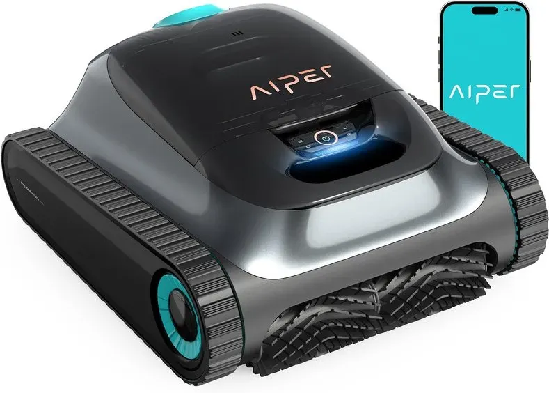 Aiper Scuba S1 (Upgrade 2026) Kabelloser Poolroboter – Poolreiniger für Poolboden, Wände & Wasserlinie, Ultrafeinfilter (3 μm), 15.900 l/h Saugleistung, 180 Min. Akkulaufzeit, App-Steuerung, für Einbaupools