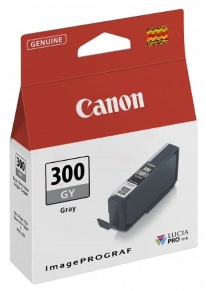 Canon Tintenpatrone PFI-300GY — grau 14,4 ml — Original für Tintenstrahldrucker