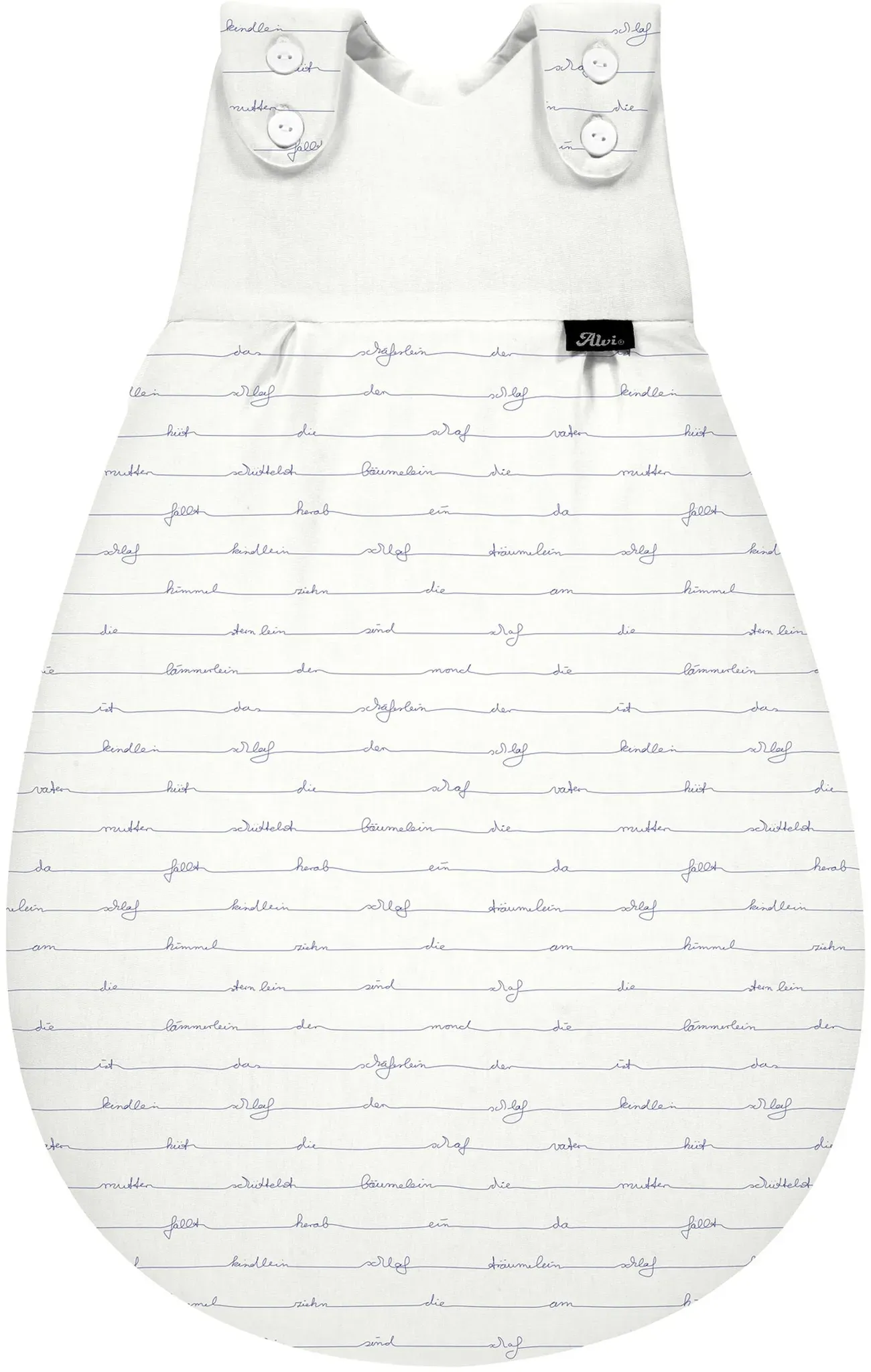 Alvi BABY-MÄXCHEN Ganzjahresschlafsack 2.5 TOG, weiss, 80