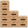 Schuhbox »10 Boxen stapelbar mit Sichtfenster & Schublade Schuhe Spielzeug etc.« (10 St)