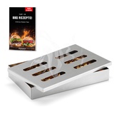 Räucherphorie® Räucherbox - Edelstahl Smoker Box + E-Book mit leckeren Rezepten - Grill Räucherbox universal als Räucherbox Gasgrill oder Räucherbox Holzkohlegrill (RB0)