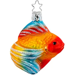 Christbaumschmuck 7cm Glas Schleierfisch Weihnachtsbaumkugeln Meerestiere Fische