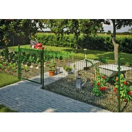 Tetzner & Jentzsch Strong Stabmattenzaun grün Einstabmatte 200x103 cm mit 2 V-Sicken Gartenzaun neu - Grün