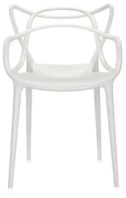 Kartell Stuhl Masters weiß, Designer Philippe Starck, 84x57x47 cm