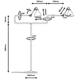 Lampe Gras Gras No 411 gelb