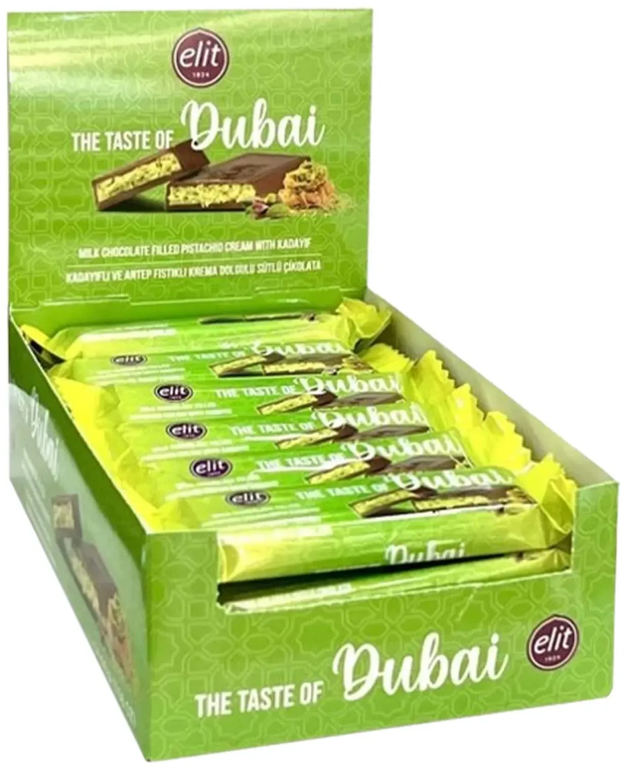 Elit The Taste of Dubai Style Schokolade 30 g, 24er Pack (Türkei)