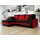 Mirjan24 Ecksofa 2-Sitzer Mikrofaser Rot/Schwarz