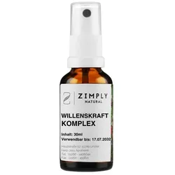 ZIMPLY NATURAL Willenskraft Komplex 30 ml