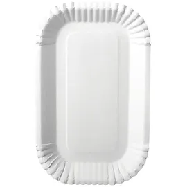 Papstar Schalen Pappe eckig 9 cm x 14 cm x 3 cm 1500 St. Weiß
