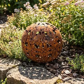 kapaga Gartenkugel 23 cm Rost