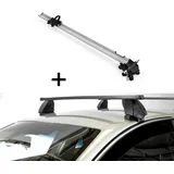 Fahrradträger Bike Pro + Dachträger K1 MEDIUM kompatibel mit für Opel Meriva (B) (5Türer) ab 10