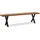 FineBuy Sitzbank Akazie Braun 140 x 40 x 45,5 cm
