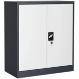 VCM Malivo 2fach Aktenschrank 90 x 80 x 40 schwarz