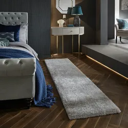 Kadima Design Hochflor-Teppich `Dovel` - Recyceltes Polyester - Nachhaltig & Weich. Farbe: Grau, 60x230 cm