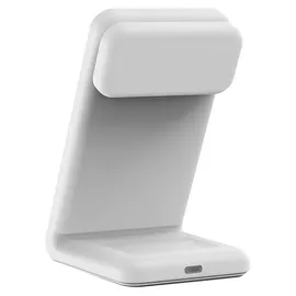 Crong CRG-MSPS-WHT, Qi Wireless MagSafe 3-in-1 Weiß