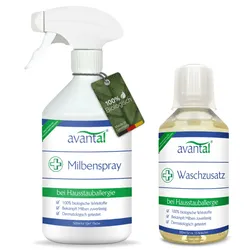 avantal® Anti-Milben-Set Milbenspray und Waschmittel gegen Milben 1 St