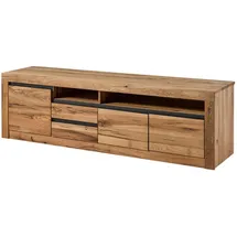 Massivmoebel24 Montreux TV-Lowboard 185x45x55 cm Eiche Natur Geölt Massivholz