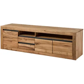 Massivmoebel24 Montreux TV-Lowboard 185x45x55 cm Eiche Natur Geölt Massivholz