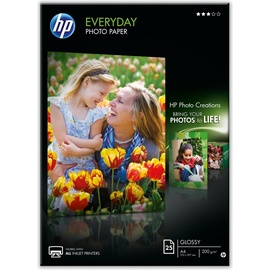 HP Fotopapier weiß, A4, 200g/m2, 25 Blatt (Q5451A)