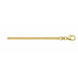 Adelia's Damen 333 Gold Flach Panzer Halskette Ø 1,6 mm Gold