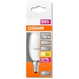 Osram LED Leuchtmittel Superstar Classic B matt Minikerzenform, E14 - 5W