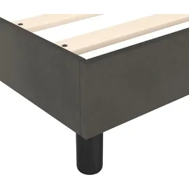 vidaXL Boxspringbettgestell Dunkelgrau 180x200 cm Samt