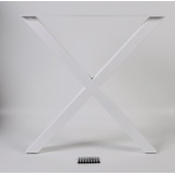 DIEDA Tischbein X-Form weiß Maße (L x B x H): 71,0 x 70,0 x 10,0 cm