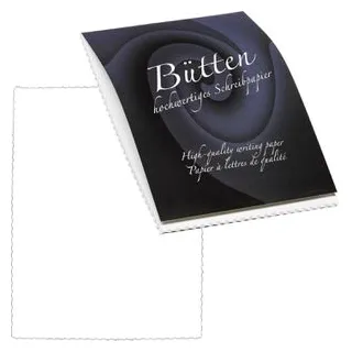 RÖSSLER Rössler-Papier Briefpapier Bütten weiß, A4, 80 g/m2, 50 Blatt