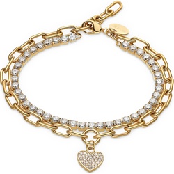 GMK Collection Armband Edelstahl gold Damen 