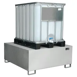 Edelstahl Auffangwanne VAW 1000 Edelstahl 1 4571 Umwelt Lagertechnik