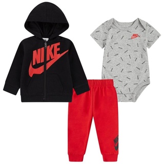 Nike Sportswear Erstausstattungspaket JDI TOSS 3PC FZ PANT SET (Set, 3-tlg) schwarz|rosa 68 (6)