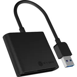 ICY BOX USB 3.2 Gen 1 Card Reader (CF, SD, microSD), extern, USB 3.2