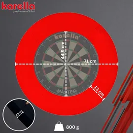 KARELLA Dart-Surround EVA 4-teilig Auffangring Rot