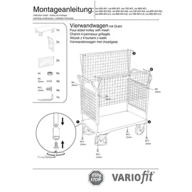VARIOfit Vierwandwagen 500 kg