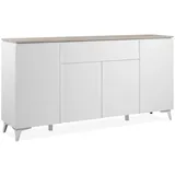 Finori Sideboard 177 x 92 x 40 cm Weiß