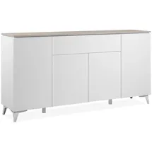 Finori Sideboard 177 x 92 x 40 cm Weiß