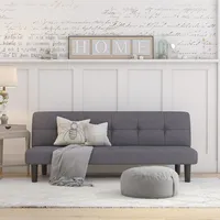 Dorel Home Schlafsofa »Alby«, verschiedene Farbvarianten erhältlich, Sitzhöhe 36 cm, Breite 90 cm grau