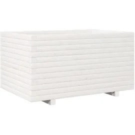 vidaXL Pflanzkübel 90 x 60 x 49,5 cm Weiß